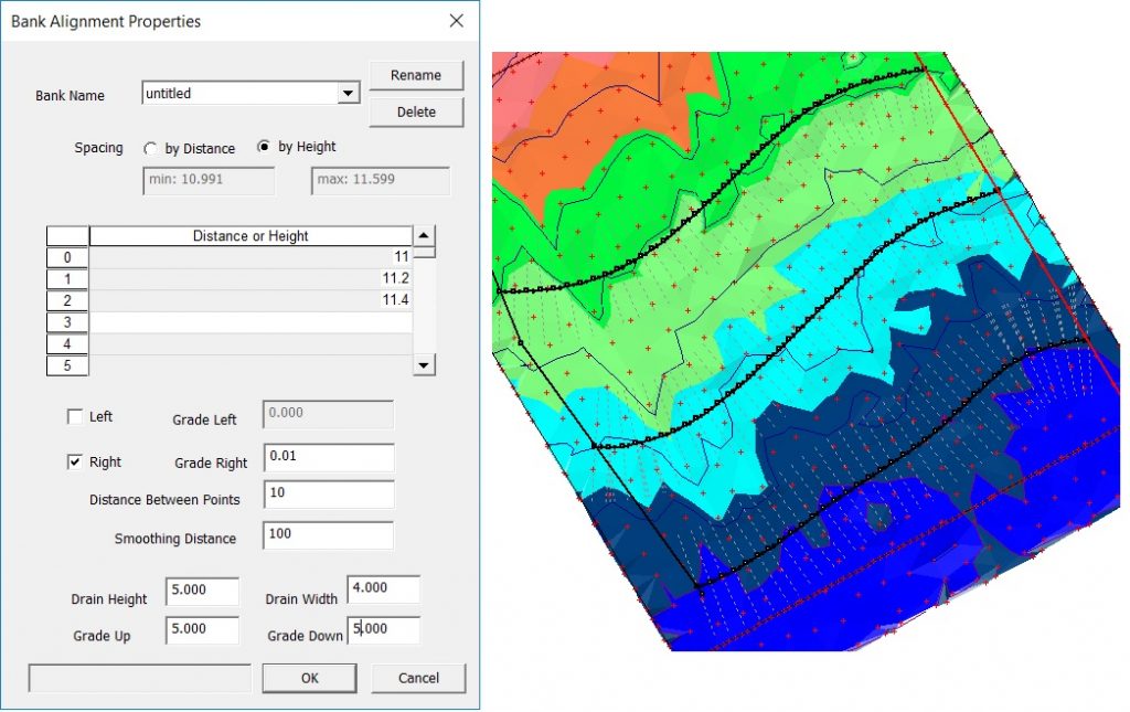 Fill in the dialog and press OK. Appropriate contour bank network is created.